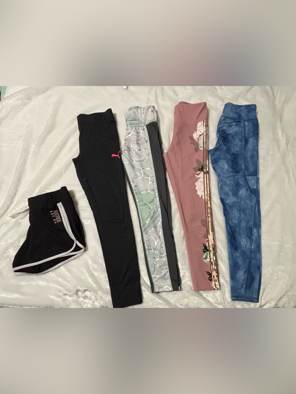 Girl’s-Kids | Bundle of 5 | 4-Leggings and 1-black short EUC